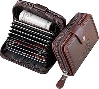 Generic MARETTO Men’s Genuine Leather Wallet with Card Holder & Coin Pocket – Stylish Bifold Slim Wallet with Multiple Compartments for Cash & Cards (Black)