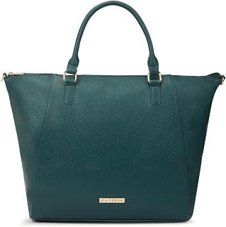 Caprese Foxtail Large Satchel Bag for Women with Adjustable & Detachable Strap | Multiple Compartments | Versatile Shoulder, Crossbody & Handheld Bag for Work, Travel, and Everyday Use