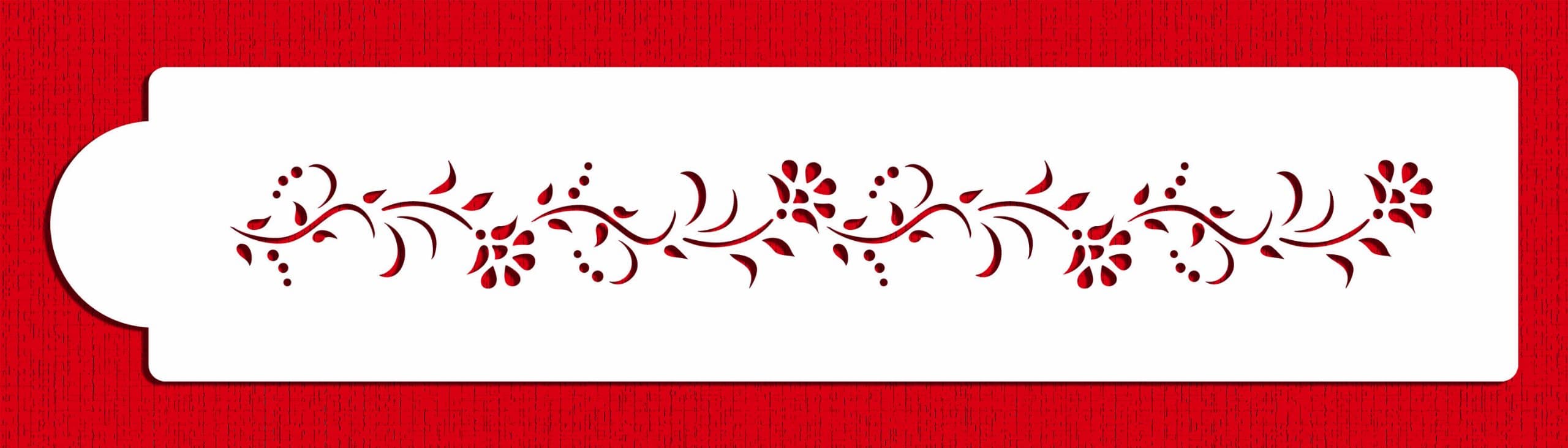 Small Vintage Lace Cake Stencil Side by Designer Stencils