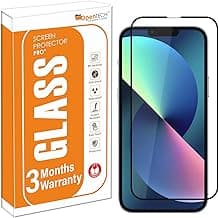 OpenTech® Military-Grade Premium Tempered Glass Screen Protector for iPhone 13/13 Pro / 14 / 16e / 17e with Edge to Edge Coverage - Case Friendly, Anti-scratch and Bubble free installation kit