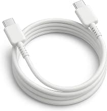 Samsung Superfast Original 25W Type C to C Charging Cable High Speed Data Transfer Compatible with Samsung M35/M15/F15/A15/A14/M14/F14/M34/F34/A34/A54/S21 Fe/S22/S23/S24/S25/S26Plus Ultra,Tablet-White