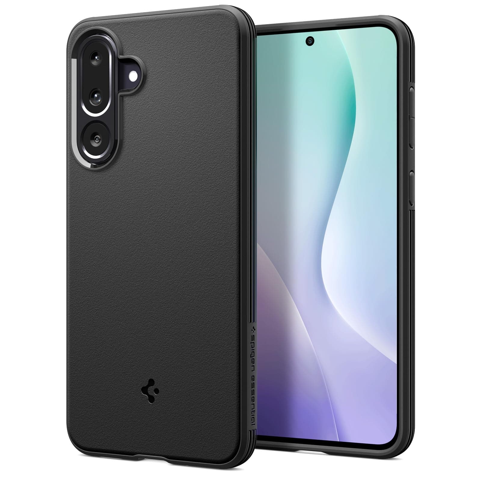 Spigen Essential Sand Blast Case for Samsung Galaxy M56/F56 5G, Black | Flexible, Shockproof, Optimal Grip, Air Cushion Technology Protection, Slim Fit, Thermoplastic Polyurethane, Matte