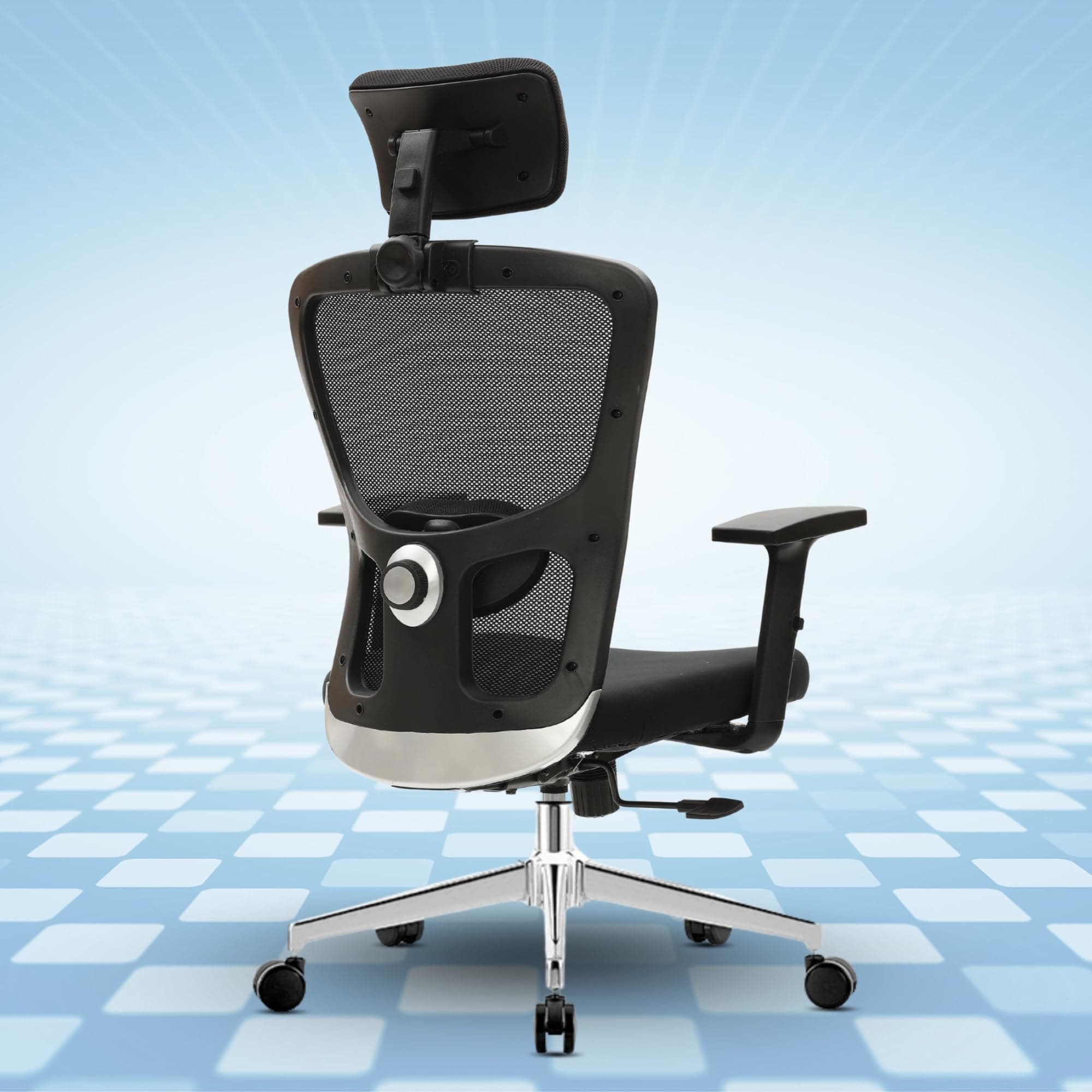 NeuArc Urban Pro Ergonomic Office Chair for Work | Single Lock Synchro Mechanism | 3 Year Warranty | 1D Armrest | Adjustable Lumbar (1D Armrest, Single Lock)