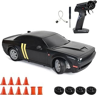 Shadow Remote Control Car | 20Kmph, 2.4Ghz | Rc Drifting Car, Rc Car 4x4, Drift Car Remote Control Range Upto 100m, Race-Ready Build ABS Plastic Body, Multi-Mode LED Lights (Tarmac Black)