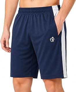 BLUE STAR SHARK Athletic Sports Short || Shorts for Men with Zip Pockets ||Quick Dry || Lightweight Activewear Shorts