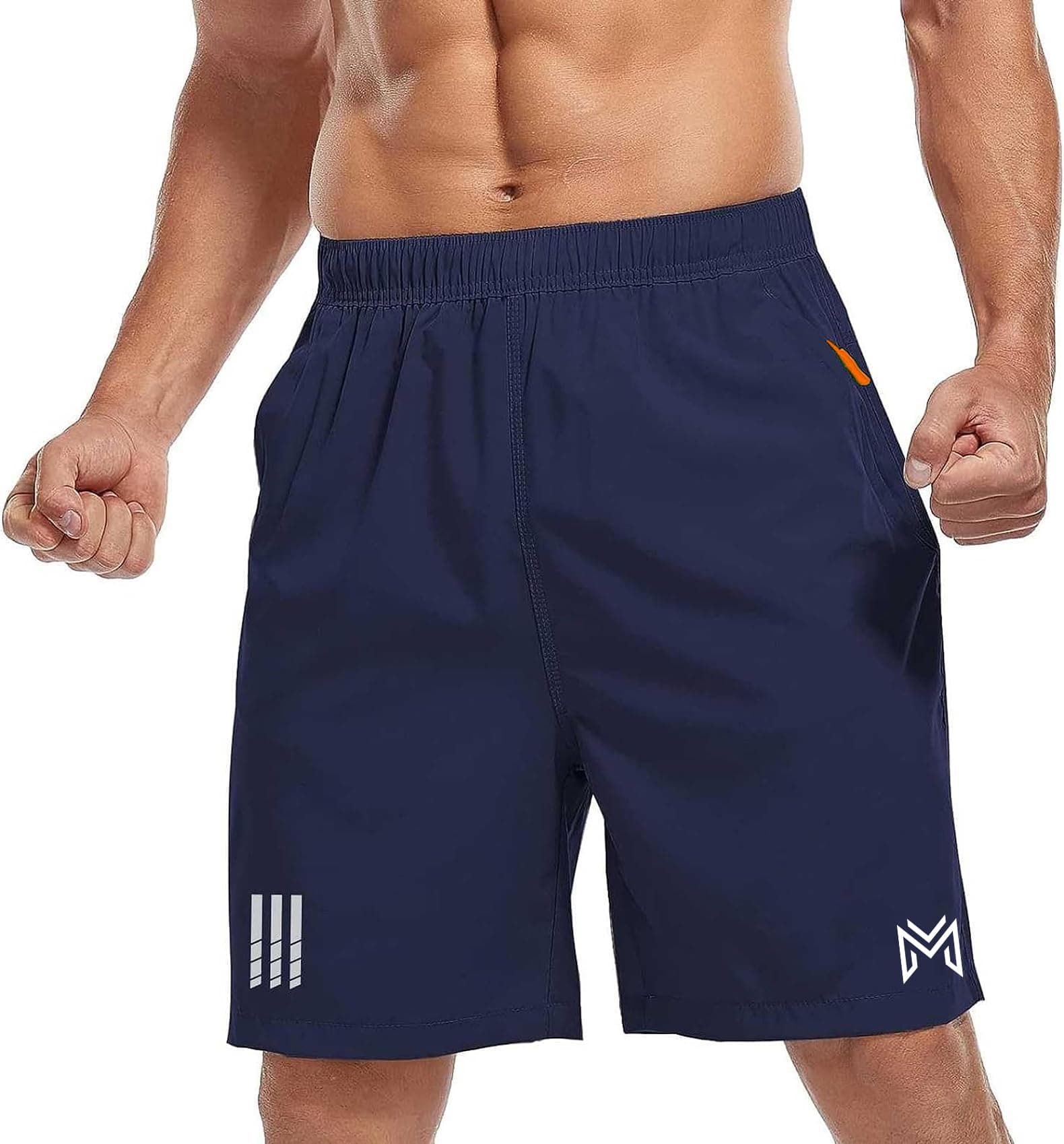 Mehrang Men's Ourdoor Comfort Fit Sports Shorts with Pockets | Quick Dry Workout Shorts for Men Gym Yoga and Running