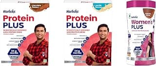 Horlicks Protein Plus Chocolate 400g, Women's Chocolate Jar, Vanilla Protein Drink
