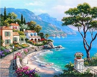 FunBlast 5D Diamond Painting Kit, 12x16inch Diamond Painting Kit for Adults & Kids, Suitable for Home Leisure and Wall Decoration, Gift for Kids and Adults (Five)