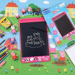 Peppa LCD Tablet, 8.5 Inch Electronic Drawing Pad & Tablet for Kids, Rewritable LCD Board, Toddler Travel Slate for Boys & Girls, Birthday Gift for 3 4 5 6 7 8 9 Year, Peppa Theme Color