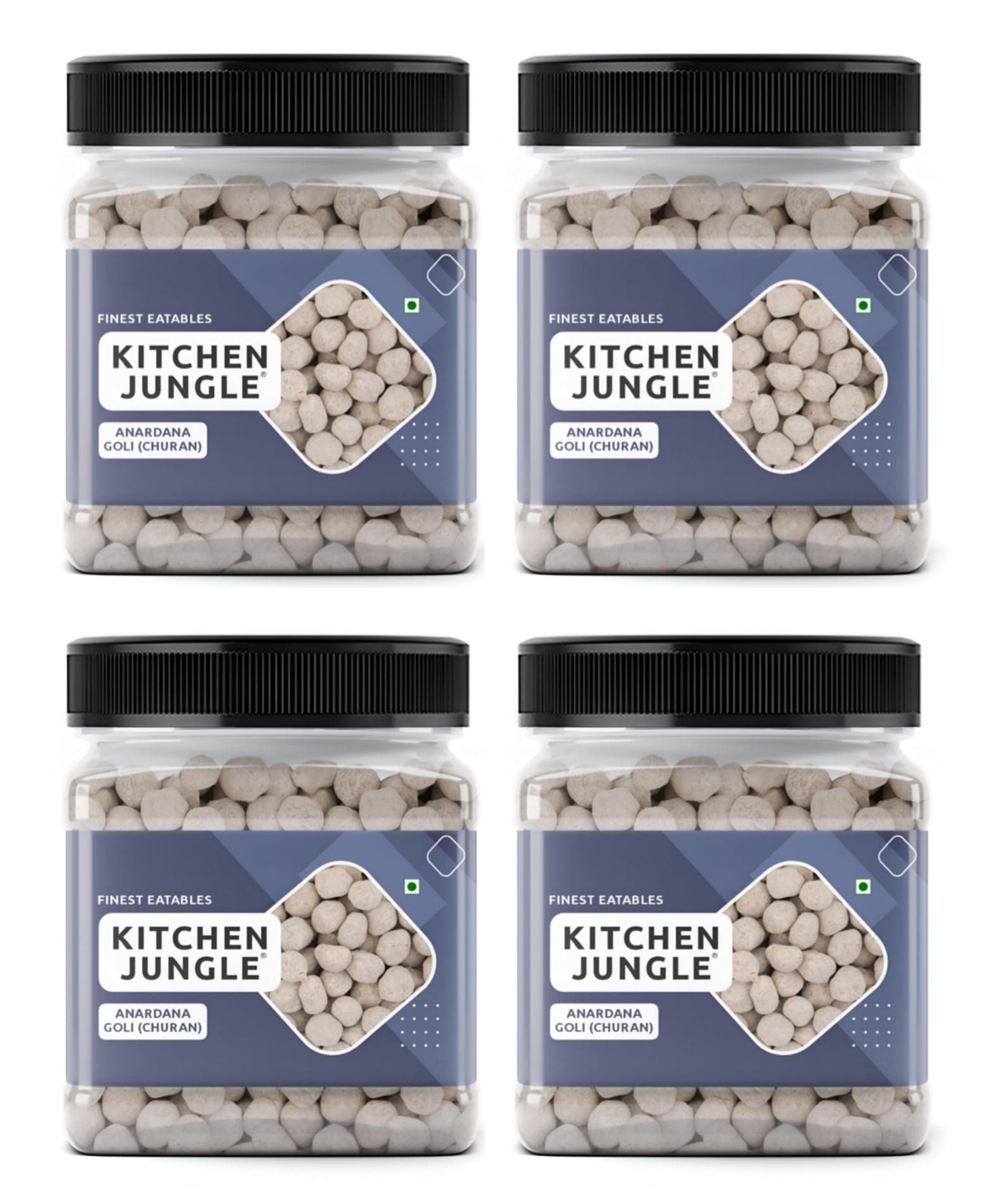 Kitchen Jungle Pachak Delicious Anardana Goli 350gm Jar Pack Of 4 Churan Diegestive Mouth Freshner Mukhwas