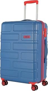 American Tourister Bricklane+ | Large Size Check-in Trolley Bag (80 cm) | 360° 8 Wheel Travel Luggage | Hard Case Polycarbonate (PC) Suitcase | Mounted Combination Lock | Cobalt Blue