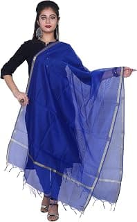 Shree Kanak Zari Creations Women's Zari Border Synthetic Dupatta