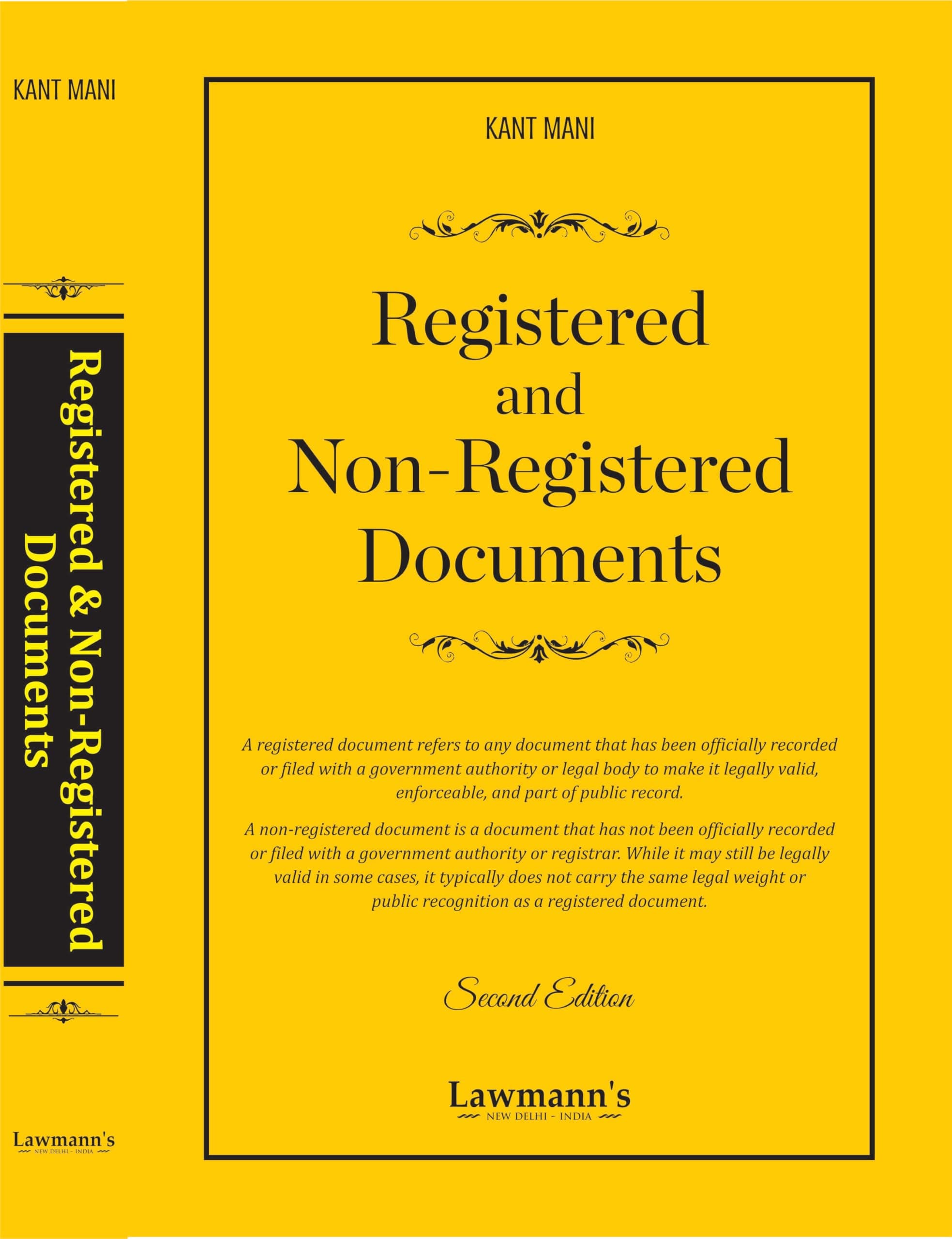 Registered and Non-Registered Documents | Legal Validity, Registration Requirements & Evidentiary Value Explained (Lawmann's Legal Reference Series)
