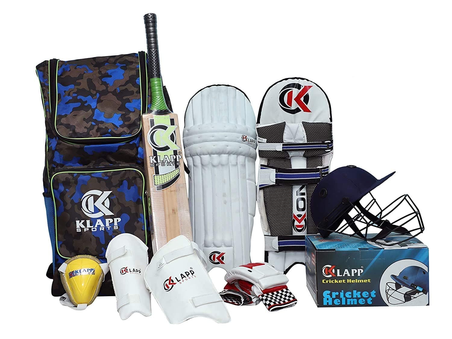 Klapp Youth Champion Cotton and PVC Cricket Kit (Multicolour)