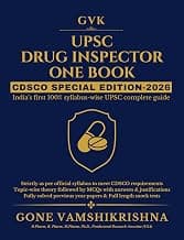 UPSC DRUG INSPECTOR BOOK 2026 | CDSCO SPECIAL EDITION | Theory | MCQs with explanations | PYQs | Mock Tests