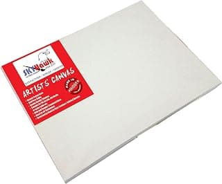 SKYHawk Cotton Medium Grain Stretched Canvas 36" X 36" (10 Oz)