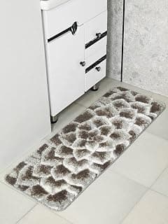 Saral Home Petal Soft Microfiber Durable & Washable Multipurpose Runner for Home/Kitchen/Living Area/Lobby/Office with Anti Skid Backing (Charcoal, 40 Cm X 110 Cm)