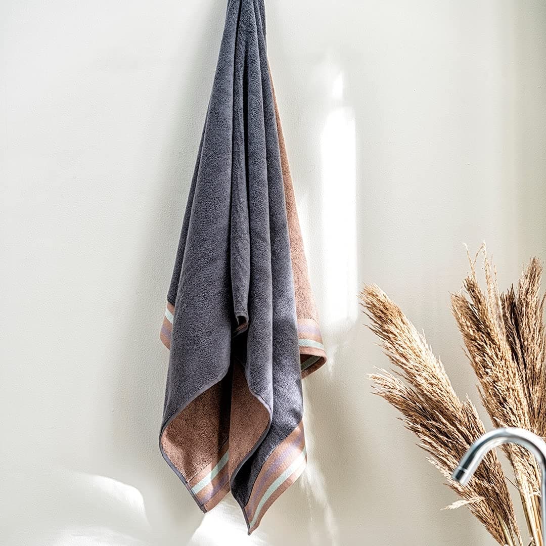 DDECOR - 1 Bath Towel,Cotton,500GSM,Grey