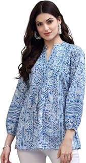 rytras Women's Floral Printed Cotton Regular Fit Top