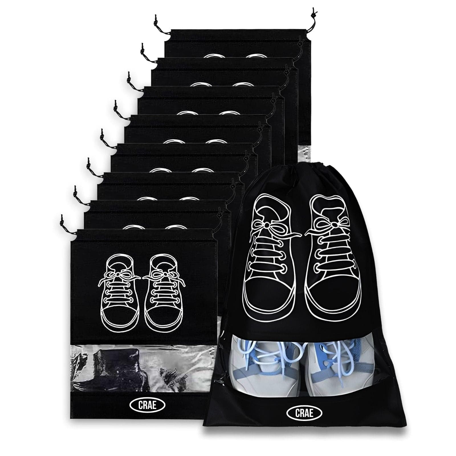 Crae Shoes Bag for Travel & Storage Organizer for Men & Women | Travel Accessories | Shoe Organizer | Shoe Cover for Travel Essentials.