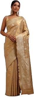 Soch Womens Soft Silk With Zari Woven Saree With Zari Woven