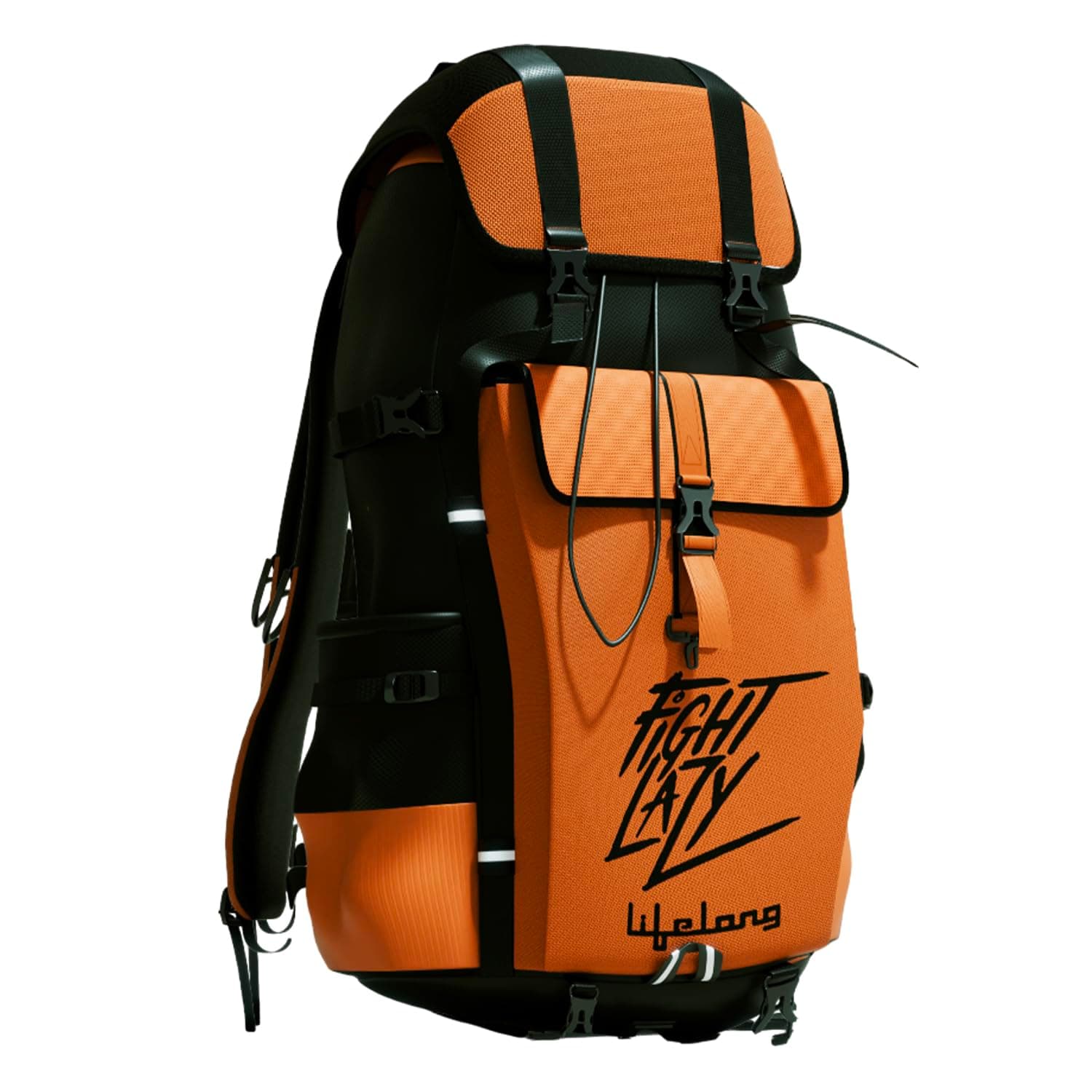Lifelong 80 Ltr Travel Backpack - Rucksack Bags For Men & Women's - Trekking Bag Laptop Compartment - Tourist Bag For Travel, Hiking, Camping & Trekking- Rucksack Bag Accessories - Orange, 1