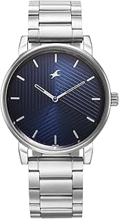 Fastrack Fastrack Men Stunners Quartz Analog Blue Dial Silver Metal Strap Watch - 3278SM03