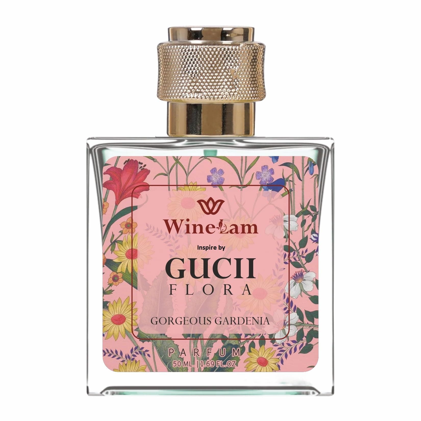 WineLam Parfum for Men & Women – Luxurious Romantic Perfume with Long-Lasting Fragrance, 50ml – Sensual & Elegant Scent for Special Occasions (Gucii Flora)