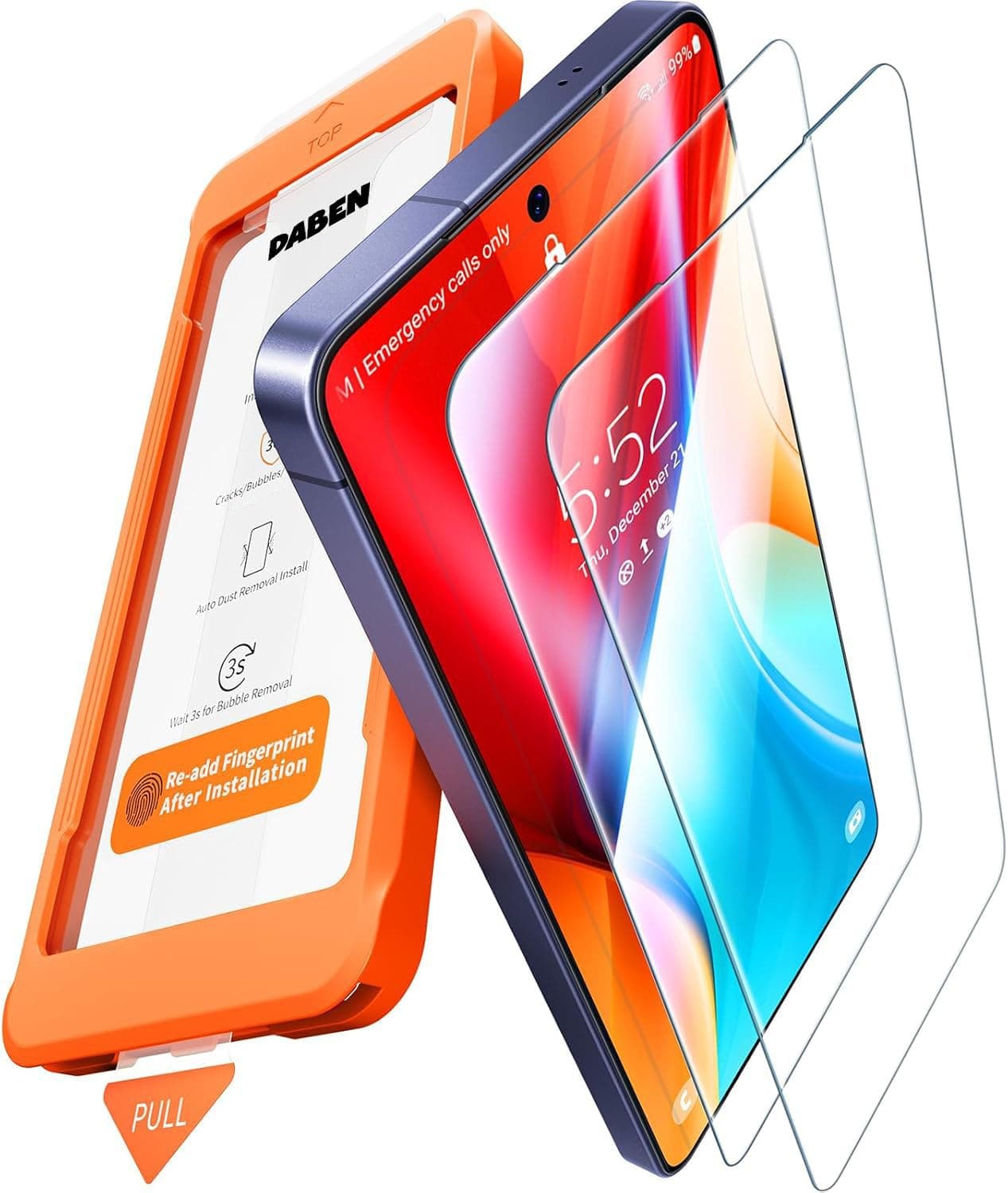 Supershieldz DABEN Tempered Glass For Samsung Galaxy S26 Ultra | 2 Pack, 6.9 inches, Screen Protector Guard, 9H+ Hardness, Military Grade Protection, Easy Install, Case-Friendly