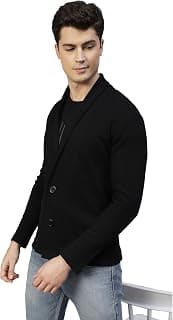 Rigo Waffle Knit Shrug for Men | Full Sleeve, Shawl Collar Cardigan for Men | Best for Casual Wear, Fashion Wear Cardigan