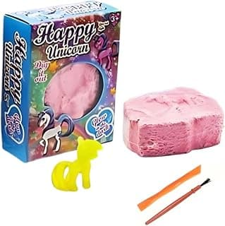 MONKEYTAIL Dig-It-Out Unicorn Excavation Kit | Fun & Educational with Surprise Toy Inside | Fun & Educational Activity for Kids