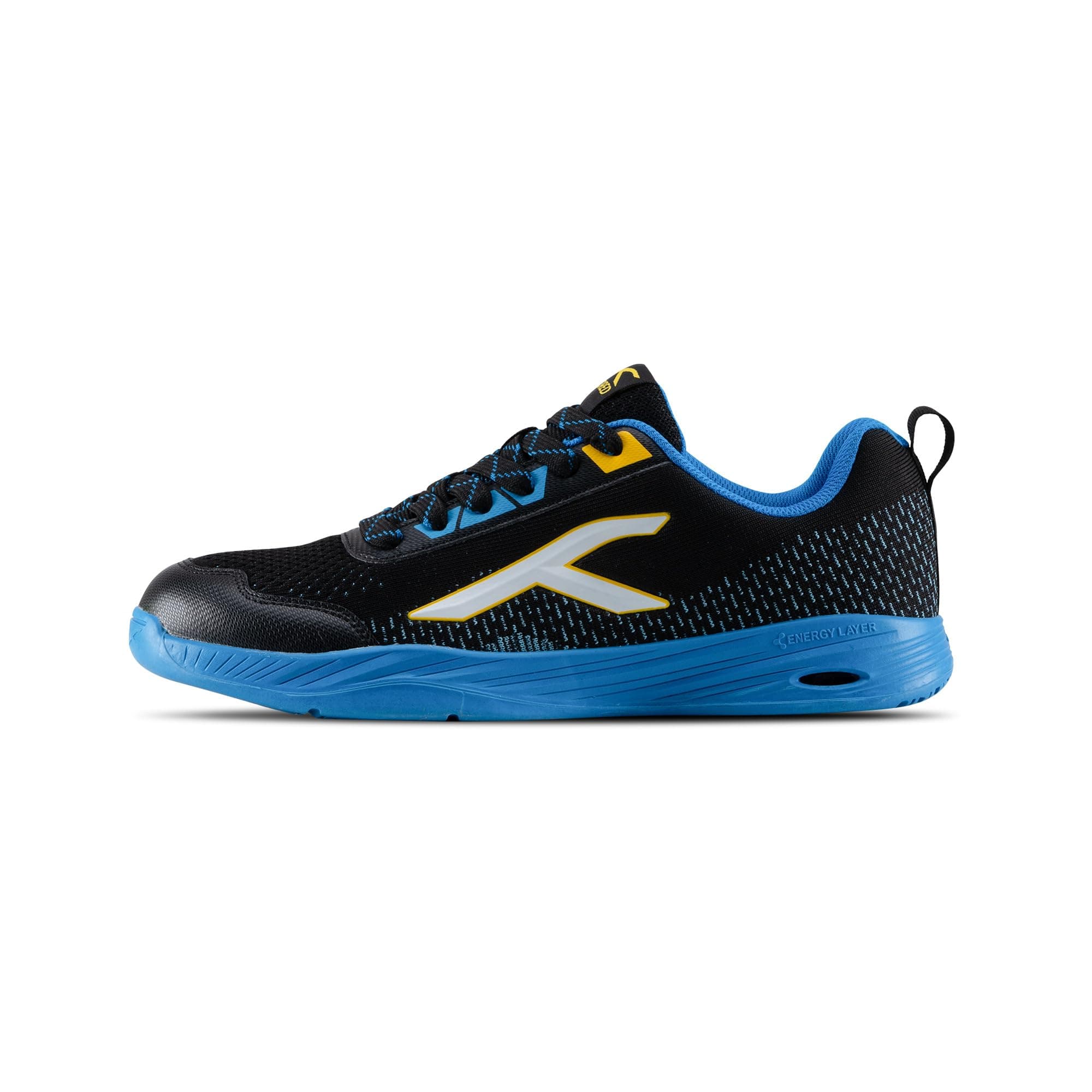 Hundred Men Court Flyer Non-Marking Badminton Shoes | Indoor Court Shoes for Badminton & Indoor Sports | Lightweight, Breathable, Cushioned, Durable & Comfortable