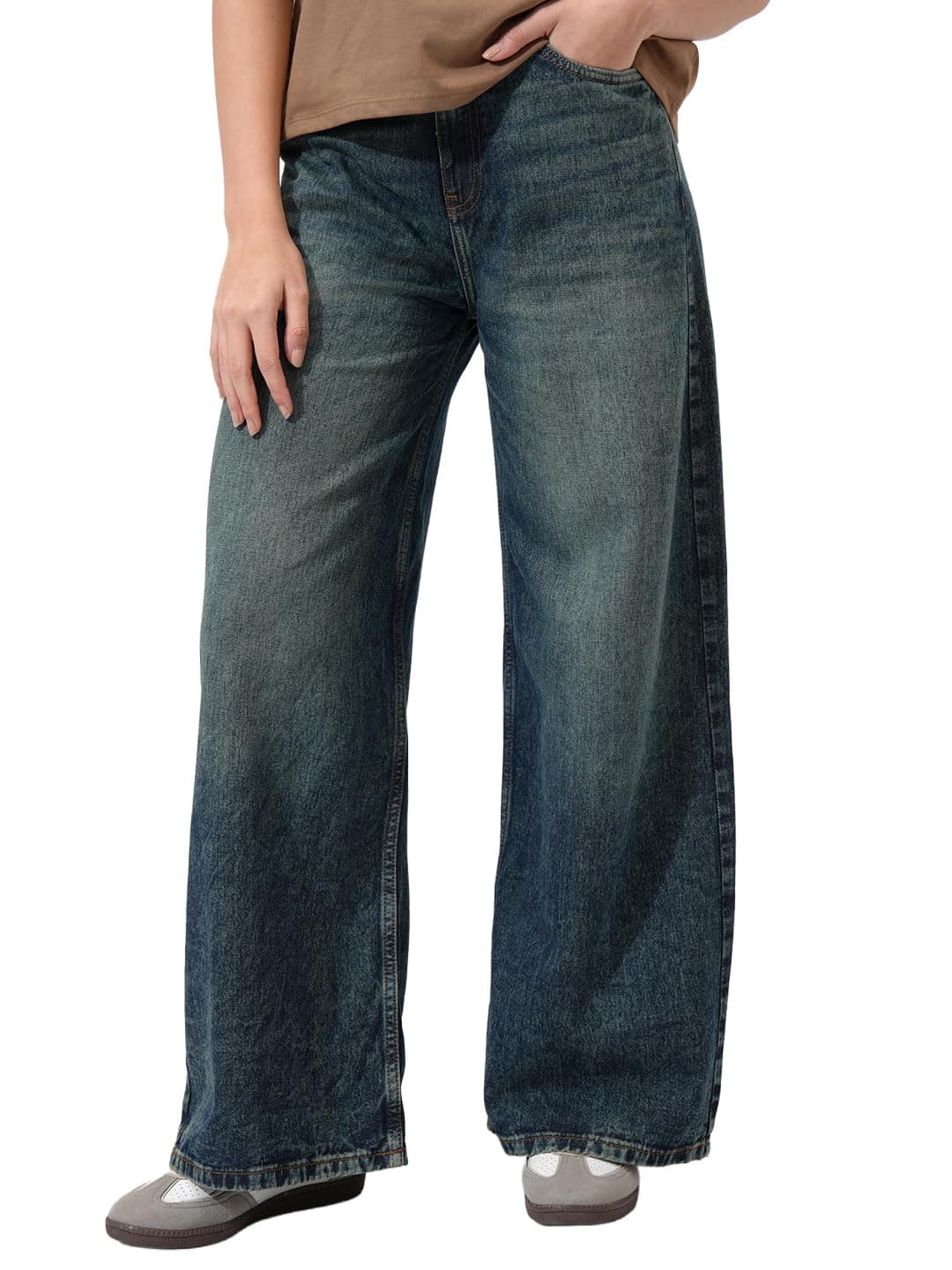 Tokyo Talkies Women High Rise Baggy Jeans