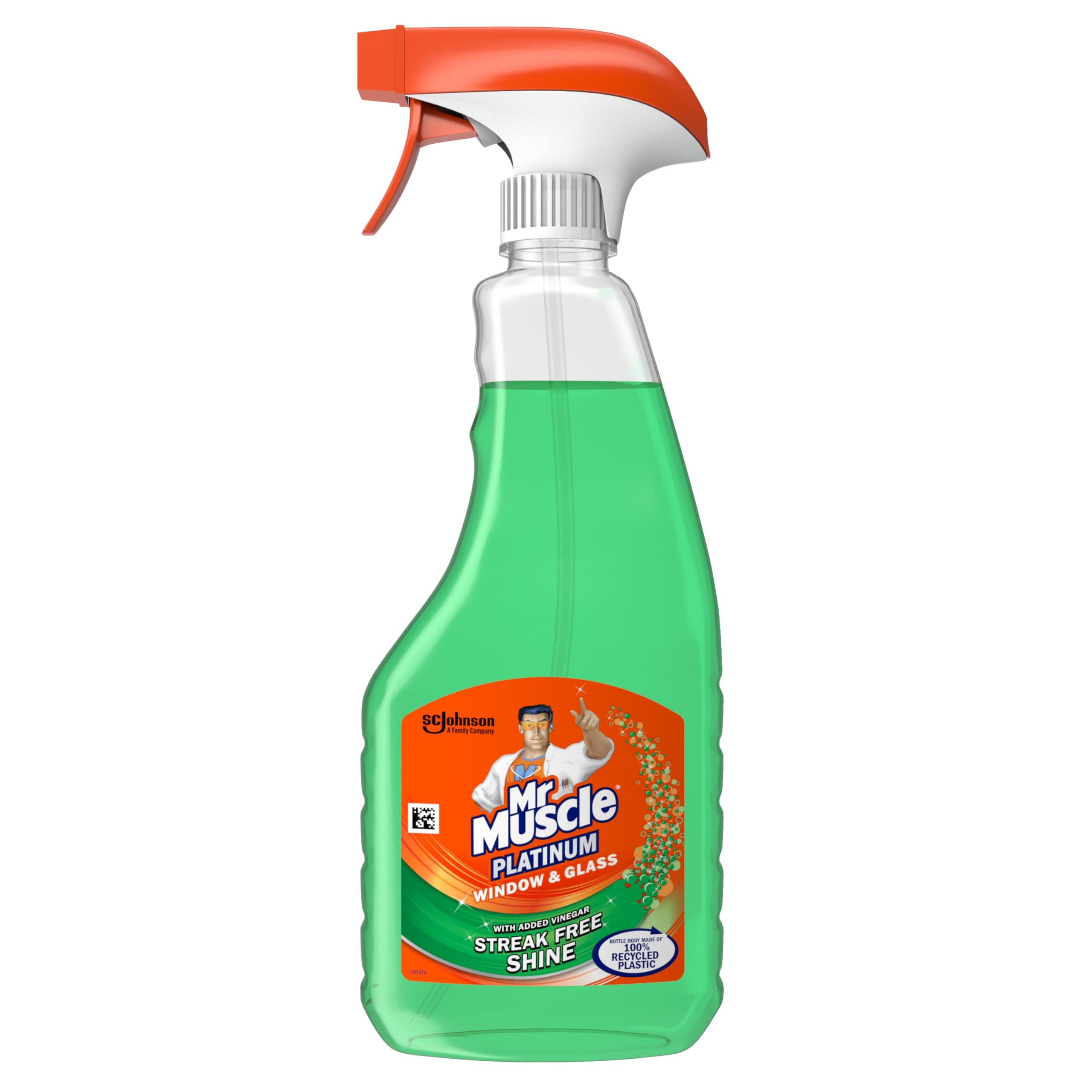 Mr Muscle Platinum Window & Glass Cleaner Spray with Vinegar Power, 750ml