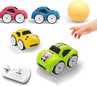 Cable World Magic Induction RC Intelligent Sensor Car – 2.4GHz Remote Control Mini Car with Smart Music & LED Lighting, Educational Racing Toy Best Birthday Gift for Kids (Multi Color)