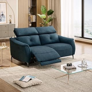Wakefit Curacao Sofa with Motion - Two Seater (Deep Ocean)
