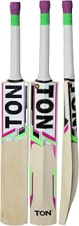SS Ton Power plus kw bat Grade 2 Kashmir Willow Cricket Bat ( Size: Short Handle,Leather Ball )