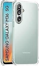 CEDO Samsung Galaxy M36 / F36 (5G) Bumper Case | Soft Jel Flexible Thin Full Protection Shock Proof Clear TPU Back Case Cover for Samsung Galaxy M36 / F36 (5G) (Transparent)