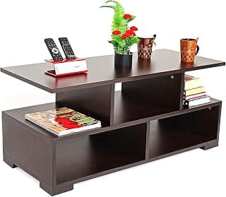 BLUEWUD Victor Engineered Wood Rectangular Shape Coffee Center Tea/Teapoy Console Table for Living Room Home Hall Furniture (Wenge)