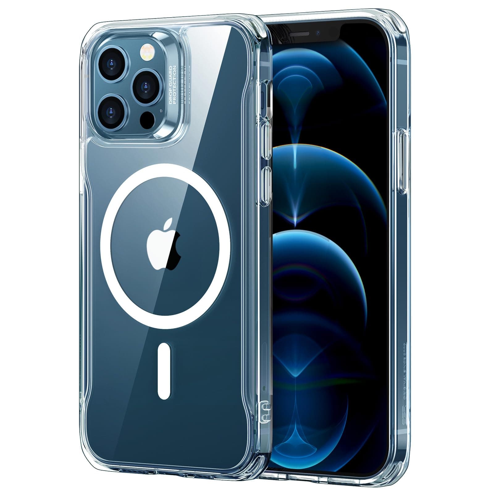 ESR for iPhone 12 Pro Max Case for MagSafe, Anti-Yellowing, Clear | Ultra Slim, 3X Military-Grade Drop Protection, Magnetic Phone TPU Case, Impact Absorbing, Resists Scratches