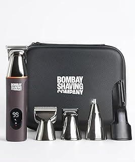 Bombay Shaving Company Full Body Trimmer With Hard Travel Case | 5 Magnetic Attachments, Multi Length Settings Comb, Detachable Blades, Type C Flash Charging, IPX6 Waterproof | Multi-grooming | Travel Trimmer Case | Gifts For Men