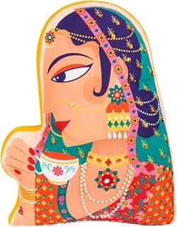 Chumbak Royal Rani Shape Cushion, Pack of 1