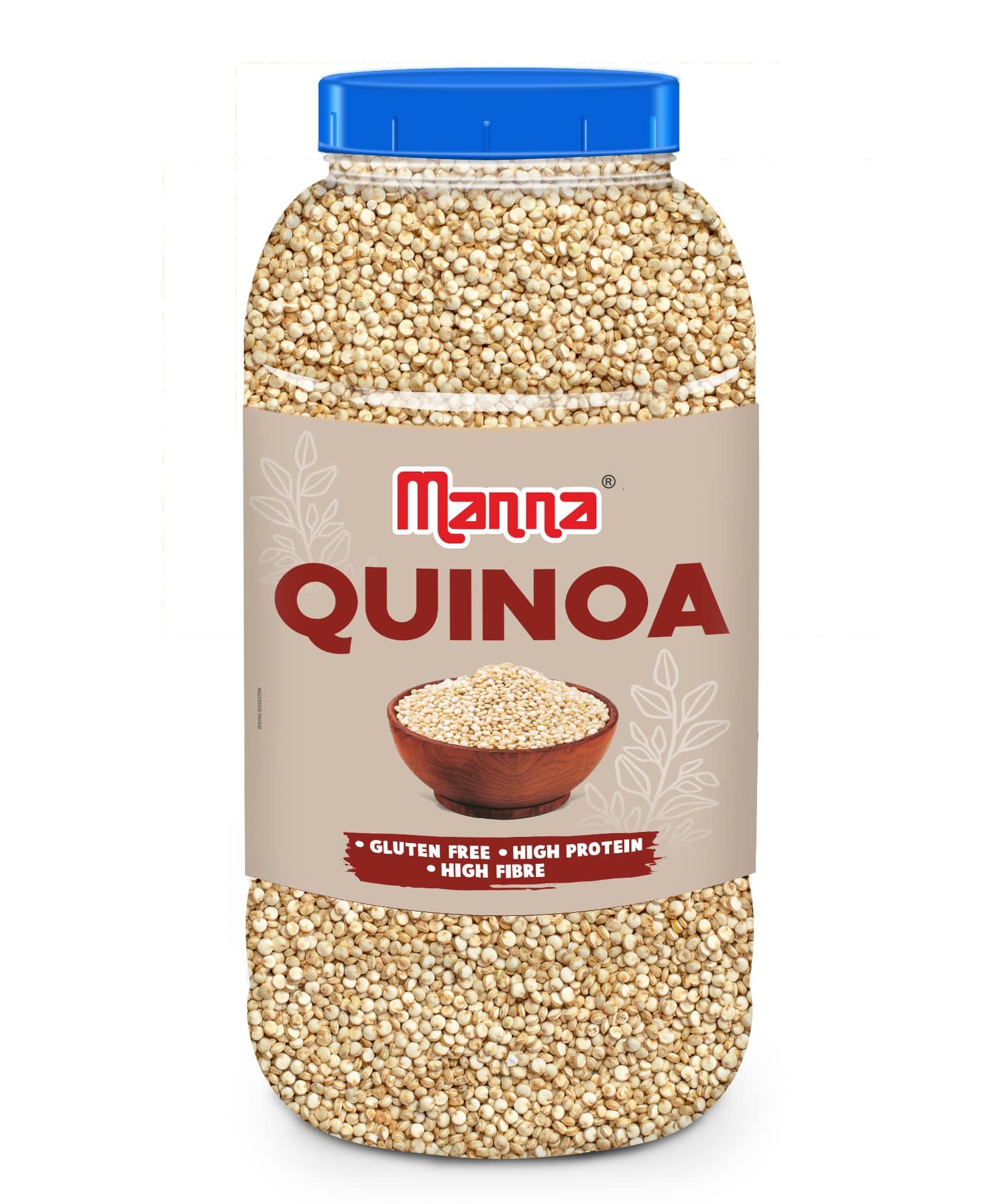 Manna Quinoa 1.5 kg Whole Grain Gluten Free. Saponin Free, Complete Protein with 9 Amino Acids