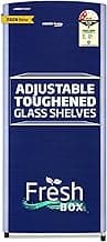 Voltas Beko, A Tata Product 183 L, 2-Star Single Door Direct Cool Refrigerator with Fresh Box Technology (RDC215C / 2S0XER0M0000GO, Hairline Blue)