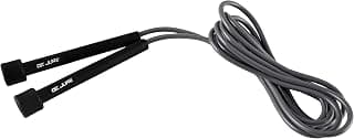 DE JURE FITNESS Adjustable Slim Shape Weight Loss Ball Pencil Speed Skipping Rope (Grey)