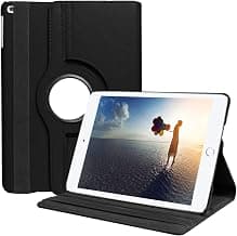 M Cart Rotate Flip Hard Back Case Cover for Apple iPad 10.2 inch 9th Gen 2021, 8th Gen 2020, 7th Generation 2019 (Black)