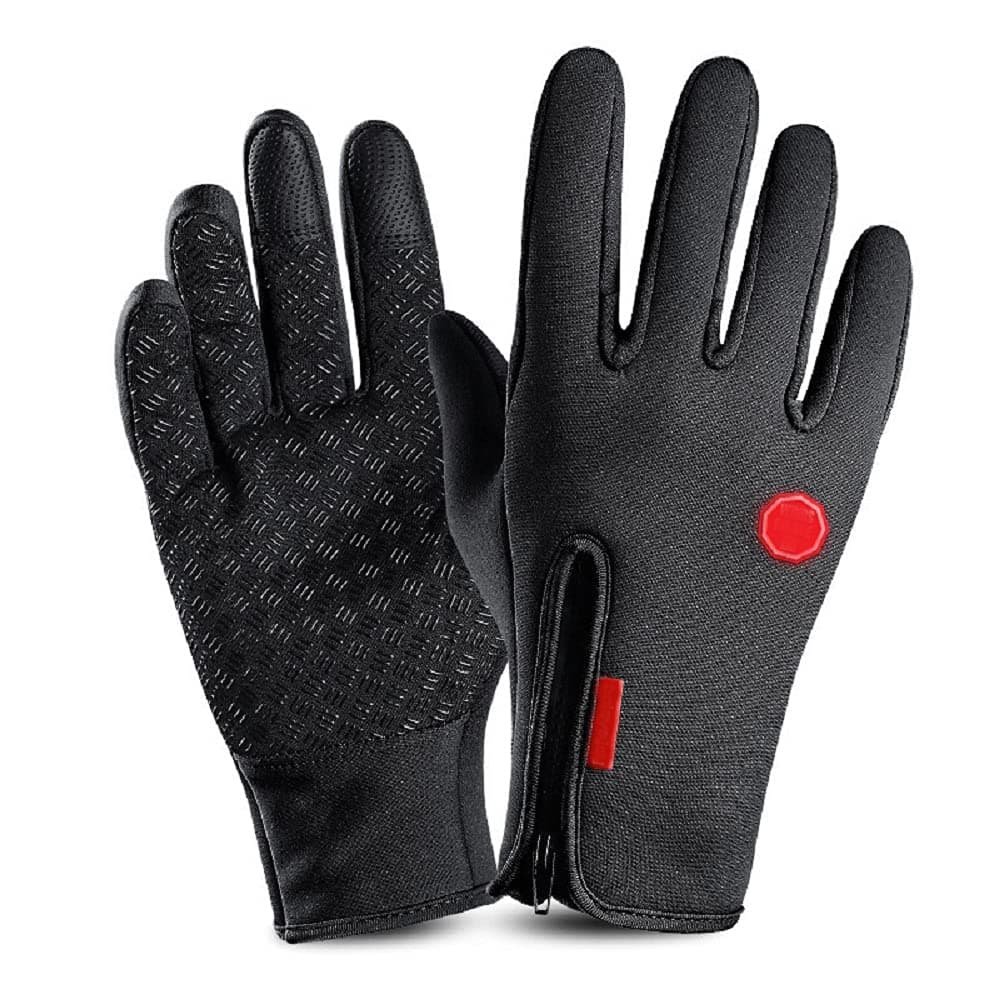 GOCART WITH G LOGO Sports Anti-Slip Lightweight Touch Screen Cycling and Running Spandex Gloves(Black)