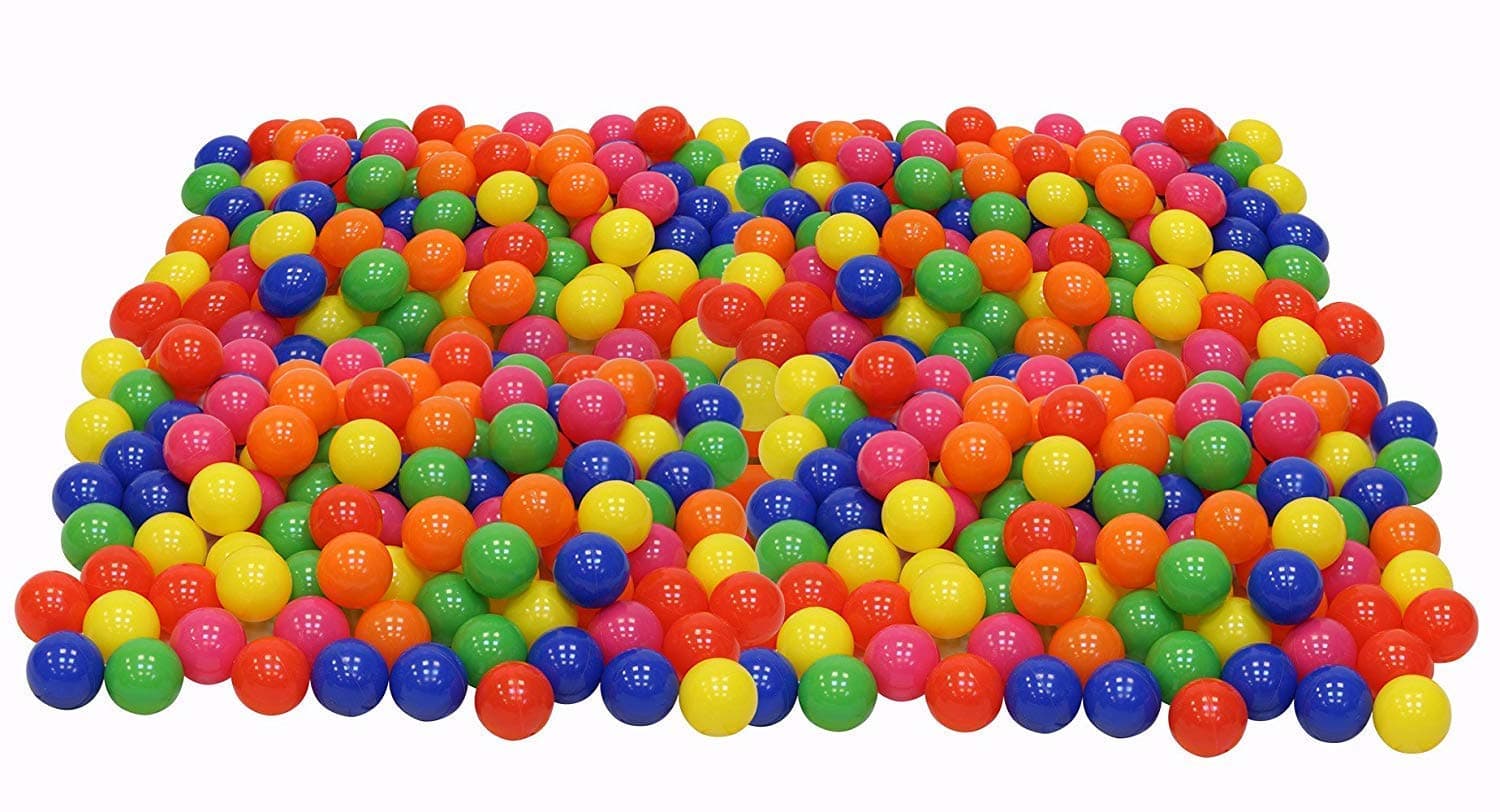 Magicwand® ABS Plastic X-Large Size Multi-Colored Balls for Ball Pool,Swimming Pool for Kids【6 Months & Up】【 XX-Large】【Pack of 50 Balls】【Anti Swallow Design】