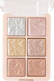 MARS Glowzilla 6 Colour Highlighter Palette | Ultra Blendable & Long Lasting | Blinding Glow (12.0gm) (Shade-01)