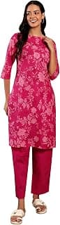 W for Woman Floral Print kurta & Straight Pants Co-Ord Set